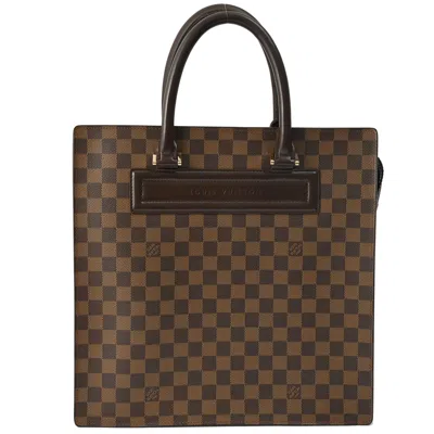 Pre-owned Louis Vuitton Damier Canvas Ebene Or Canvas Damier Canvas Handbag Tote Bag () In Damier Canvas, Ebene, Or