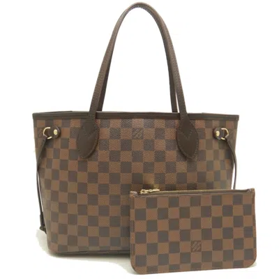 Pre-owned Louis Vuitton Damier Canvas Ebene Pvc Tote Bag () In Brown