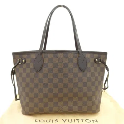 Pre-owned Louis Vuitton Damier Canvas Ebene Pvc Tote Bag () In Brown