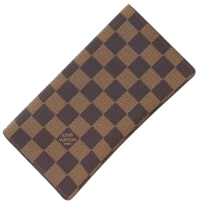 Pre-owned Louis Vuitton Damier Canvas Long Bill Wallet (bi-fold) ()