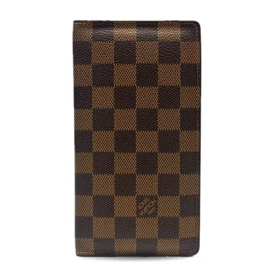 Pre-owned Louis Vuitton Damier Canvas Long Wallet (bi-fold) ()