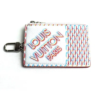 Pre-owned Louis Vuitton Damier Canvas Multi-color Damier Azur Coin Purse/coin Case () In Damier Canvas, Multi-color