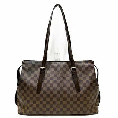 Pre-owned Louis Vuitton Damier Canvas Shoulder Bag () In Brown