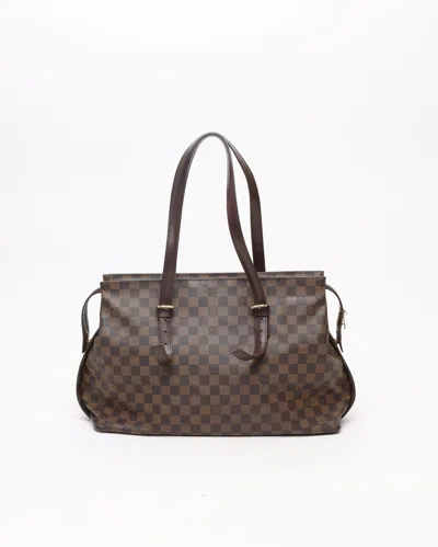 Pre-owned Louis Vuitton Damier Chelsea Bag In Brown