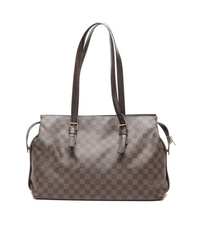Pre-owned Louis Vuitton Damier Chelsea Tote Bag In Brown