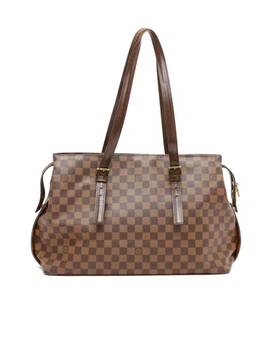 Pre-owned Louis Vuitton Damier Chelsea Tote Bag In Brown
