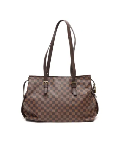 Pre-owned Louis Vuitton Damier Chelsea Tote Bag In Brown