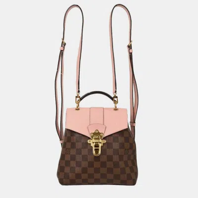 Pre-owned Louis Vuitton Damier Clapton Backpack In Brown