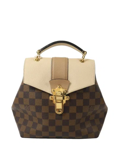 Pre-owned Louis Vuitton Damier Clapton Backpack In Brown