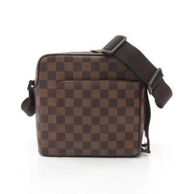 Pre-owned Louis Vuitton Damier Coated Canvas Leather Shoulder Bag () In Brown