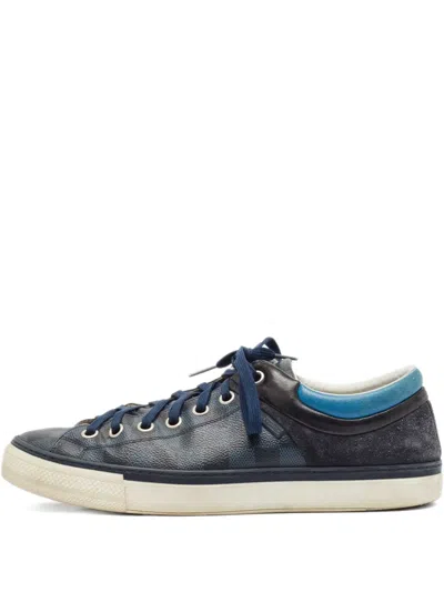 Pre-owned Louis Vuitton Damier Cobalt Sneakers