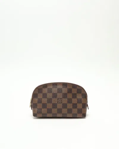 Pre-owned Louis Vuitton Damier Cosmetic Pouch In Brown