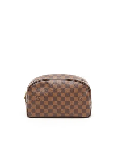 Pre-owned Louis Vuitton Damier Cosmetic Pouch In Brown