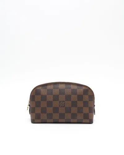 Pre-owned Louis Vuitton Damier Cosmetic Pouch In Brown