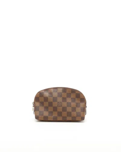Pre-owned Louis Vuitton Damier Cosmetic Pouch In Brown