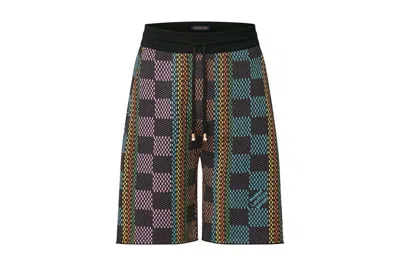 Pre-owned Louis Vuitton Damier Cotton Knit Shorts Multicolor