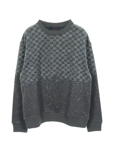 Pre-owned Louis Vuitton Damier Cotton Sweater In Gray