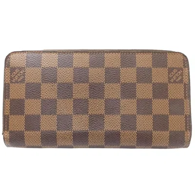 Pre-owned Louis Vuitton Damier Damier Canvas Ebene Damier Canvas Long Wallet (bi-fold) ()