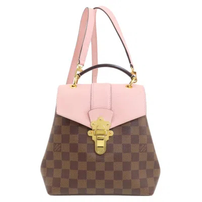 Pre-owned Louis Vuitton Damier Damier Canvas Ebene Magnolia Damier Canvas Backpack () In Damier Canvas, Ebene, Magnolia