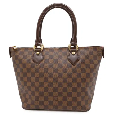Pre-owned Louis Vuitton Damier Damier Canvas Ebene Red Color Damier Canvas Tote Bag ()