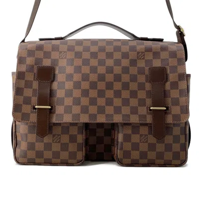 Pre-owned Louis Vuitton Damier Damier Canvas Ebene Red Color Messenger Bag Shoulder Bag ()