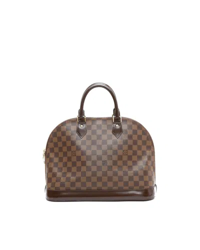 Louis Vuitton Damier Ebene Alma Mm Bag In Brown