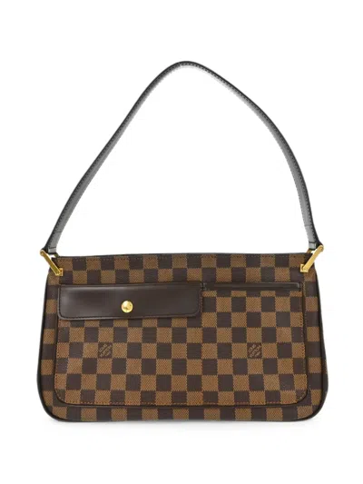 Louis Vuitton Damier Ebene Aubagne Shoulder Bag In Brown
