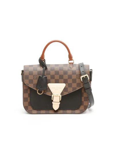 Pre-owned Louis Vuitton Damier Ebene Beaumarchais Bag In Multi