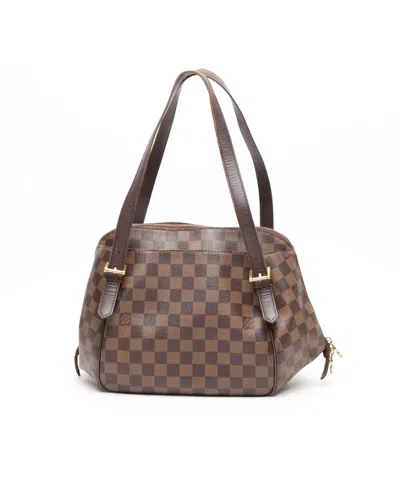 Pre-owned Louis Vuitton Damier Ebene Belem Mm Bag