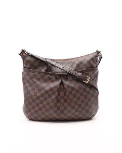 Pre-owned Louis Vuitton Damier Ebene Bloomsbury Gm Bag In Brown