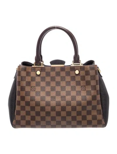 Pre-owned Louis Vuitton Damier Ebene Brittany In Brown