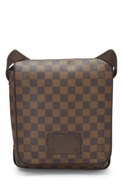 Pre-owned Louis Vuitton Damier Ebene Brooklyn Pm