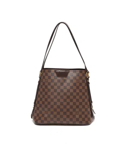 Pre-owned Louis Vuitton Damier Ebene Cabas Rivington Tote Bag In Brown
