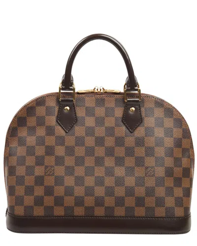 Pre-owned Louis Vuitton Damier Ebene Canvas Alma Pm (authentic )