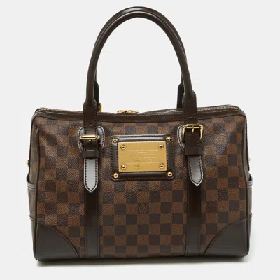 Pre-owned Louis Vuitton Damier Ebene Canvas Berkeley Bag In Brown