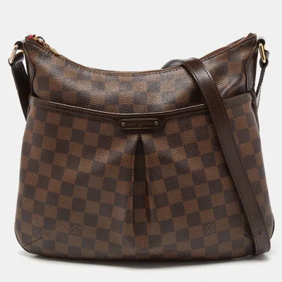 Pre-owned Louis Vuitton Damier Ebene Canvas Bloomsbury Pm Bag In Brown