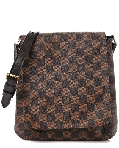 Pre-owned Louis Vuitton Damier Ebene Canvas Musette Salsa Short Strap (authentic Pre-loved)