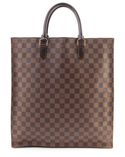 Pre-owned Louis Vuitton Damier Ebene Canvas Sac Plat (authentic Pre-loved) In Brown