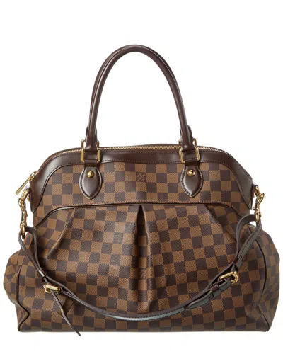Pre-owned Louis Vuitton Damier Ebene Canvas Trevi Gm (authentic ) In Multi