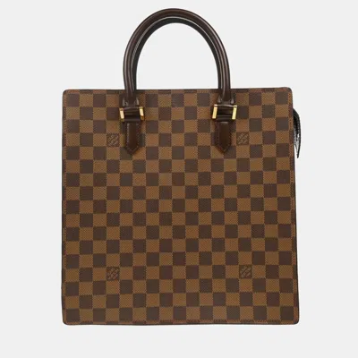 Pre-owned Louis Vuitton Damier Ebene Canvas Venice Pm Tote Bag