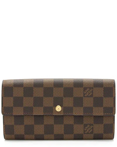 Pre-owned Louis Vuitton Damier Ebene Canvas Wallet
