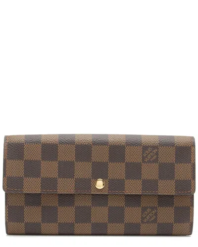 Pre-owned Louis Vuitton Damier Ebene Canvas Wallet