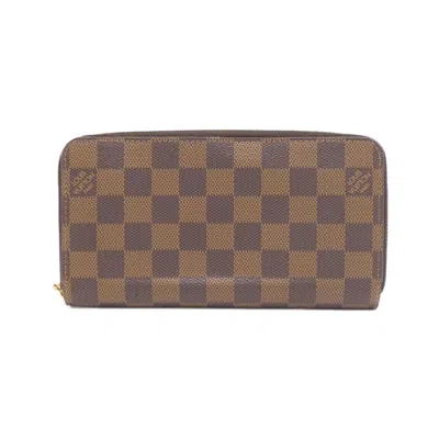 Pre-owned Louis Vuitton Damier Ebene Coated Canvas Long Wallet (bi-fold) ()