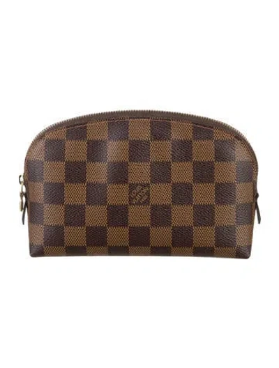 Pre-owned Louis Vuitton Damier Ebene Cosmetic Bag In Brown