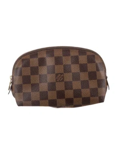 Pre-owned Louis Vuitton Damier Ebene Cosmetic Pouch In Brown