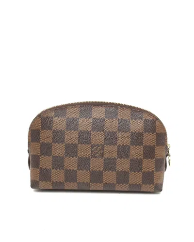 Pre-owned Louis Vuitton Damier Ebene Cosmetic Pouch In Brown