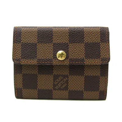 Pre-owned Louis Vuitton Damier Ebene Damier Canvas Coin Purse/coin Case ()