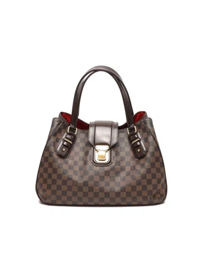 Pre-owned Louis Vuitton Damier Ebene Griet Tote Bag In Brown