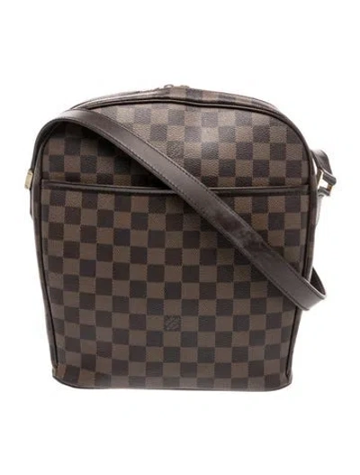 Pre-owned Louis Vuitton Damier Ebene Ipanema Gm In Brown