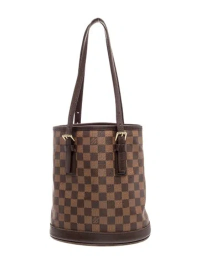 Pre-owned Louis Vuitton Damier Ebene Marais Vintage In Brown